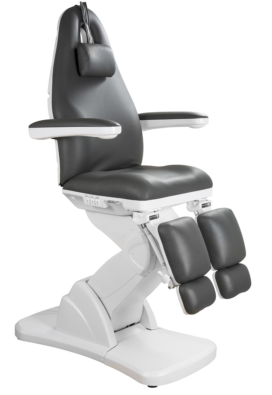 Pedikérske/podologické kreslo elektrické BARON E3 - tmavosivá