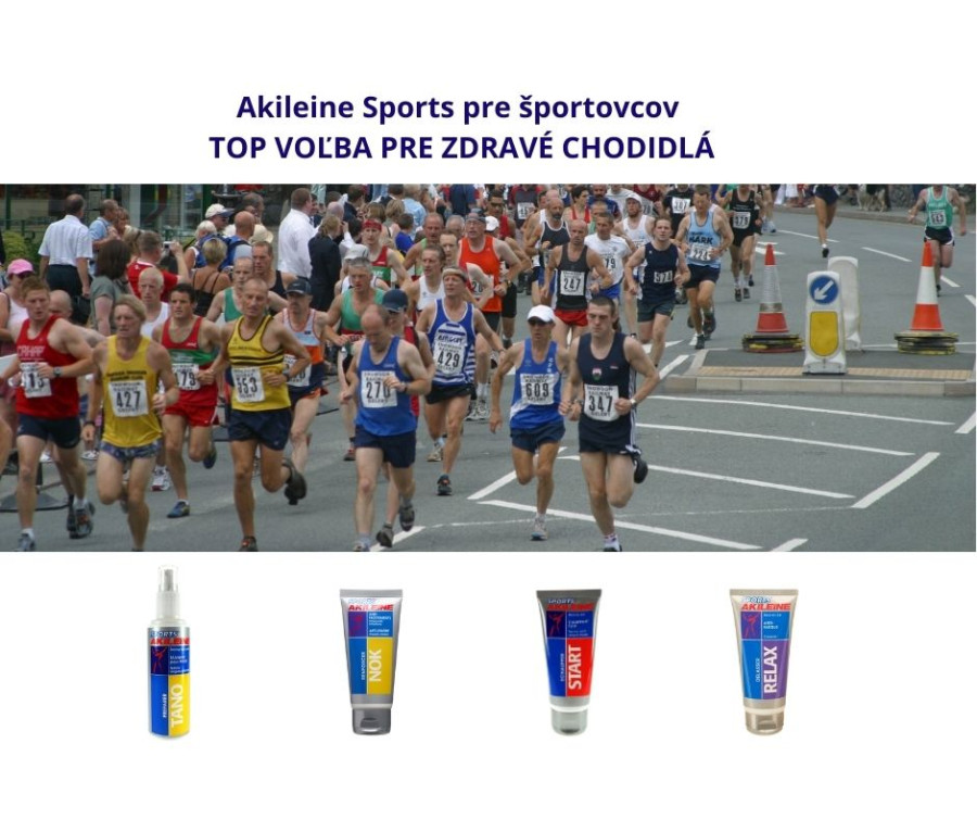 Nové produkty Akileine Sports pre športovcov – TOP voľba pre zdravé chodidlá
