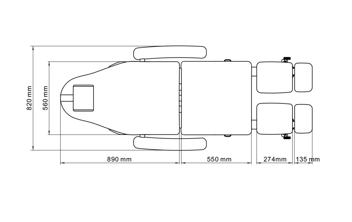 Pedikérske kreslo elektrické BARON E5 - svetlosivá