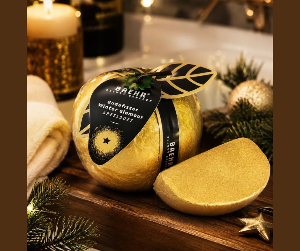 Šumivé guľôčky „Winter Glamour“ do kúpeľa v jabĺčku 4x50g