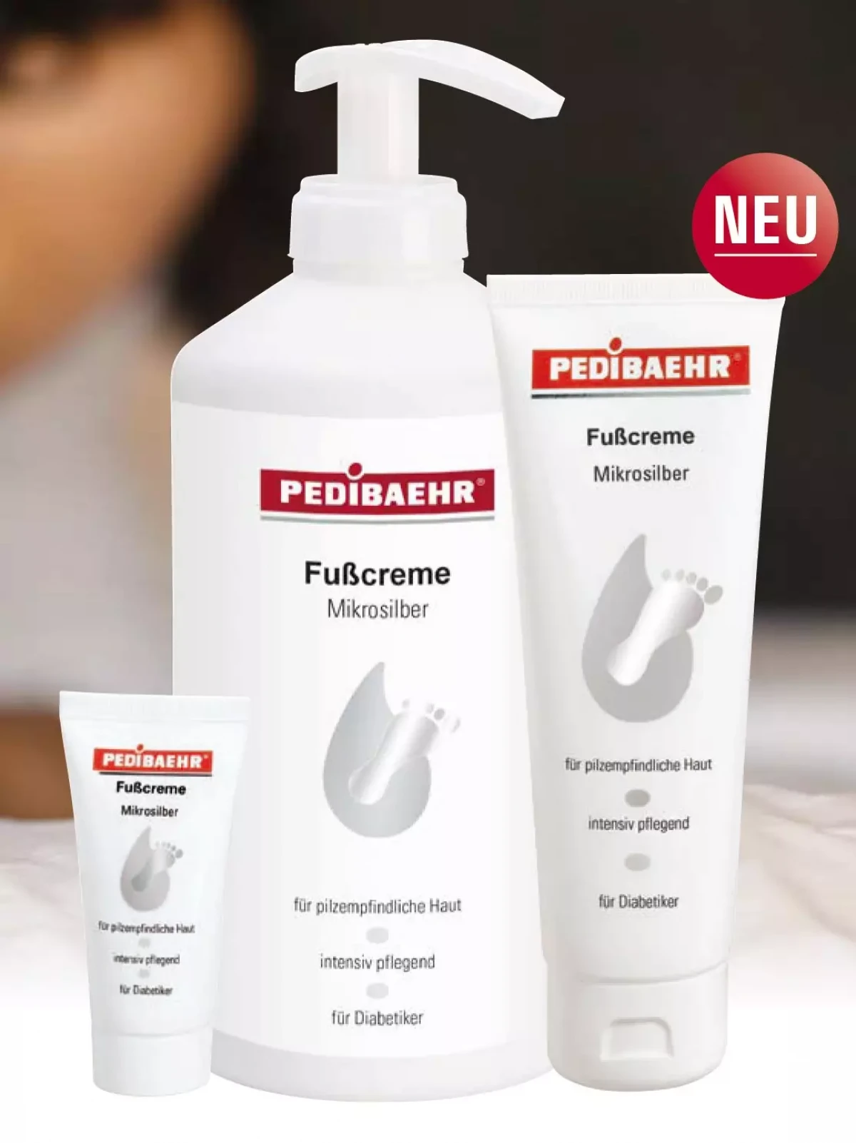 Pedibaehr krém na nohy s mikrostriebrom 500 ml