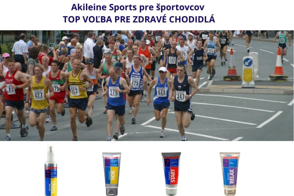 Nové produkty Akileine Sports pre športovcov – TOP voľba pre zdravé chodidlá